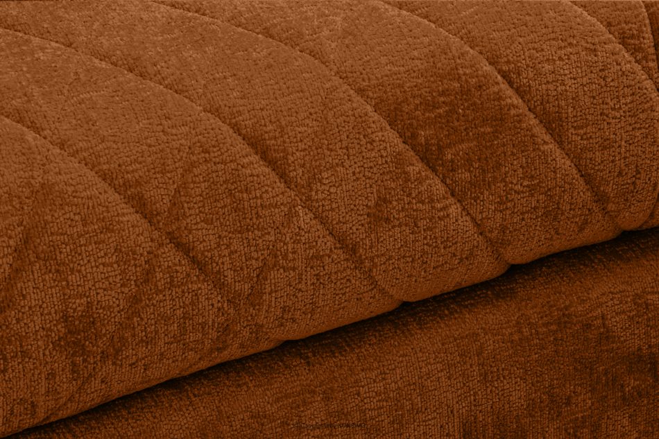BRENTIS Duży narożnik tkanina szenil rudy lewy rudy - zdjęcie 6