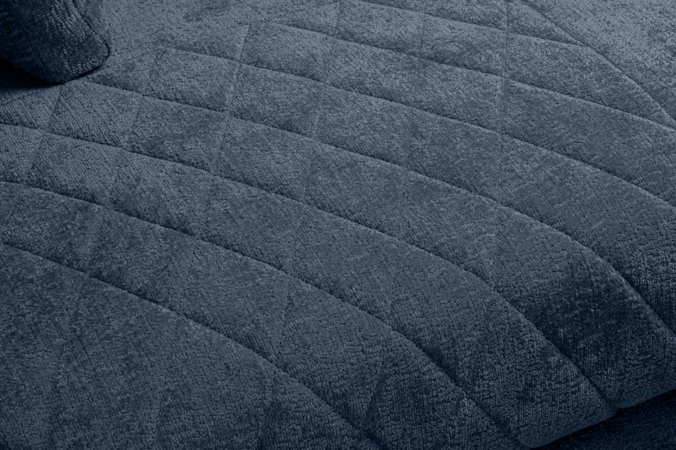BRENTIS Duży narożnik tkanina szenil ciemny niebieski prawy ciemny niebieski - zdjęcie 5