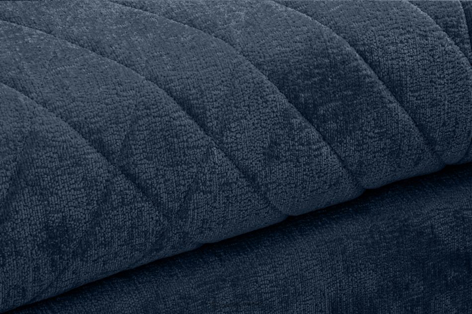 BRENTIS Duży narożnik tkanina szenil ciemny niebieski prawy ciemny niebieski - zdjęcie 6