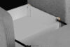TILUCO Fotel rozkładany z funkcją spania do pokoju nastolatka jasny szary jasny szary - zdjęcie 12
