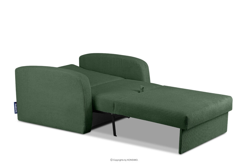 TILUCO Fotel rozkładany z funkcją spania do pokoju nastolatka ciemny zielony ciemny zielony - zdjęcie 5