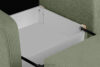 TILUCO Fotel rozkładany z funkcją spania do pokoju nastolatka miętowy miętowy - zdjęcie 12