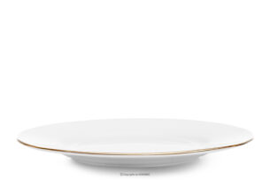 MUSCARI, https://konsimo.pl/kolekcja/muscari/ Elegancki talerz obiadowy złota linia złota linia - zdjęcie
