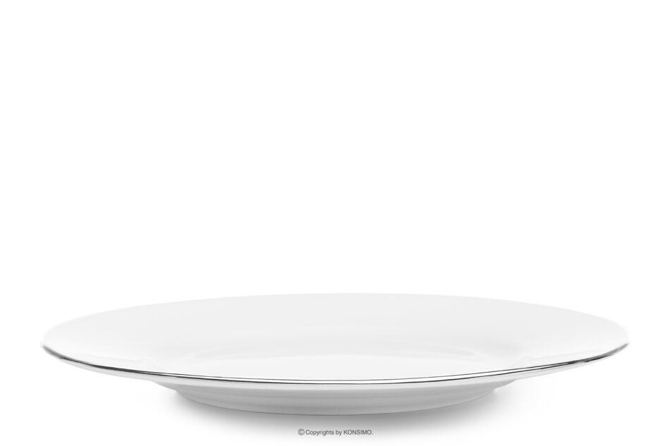 MUSCARI Elegancki talerz obiadowy platynowa linia platynowa linia - zdjęcie 0