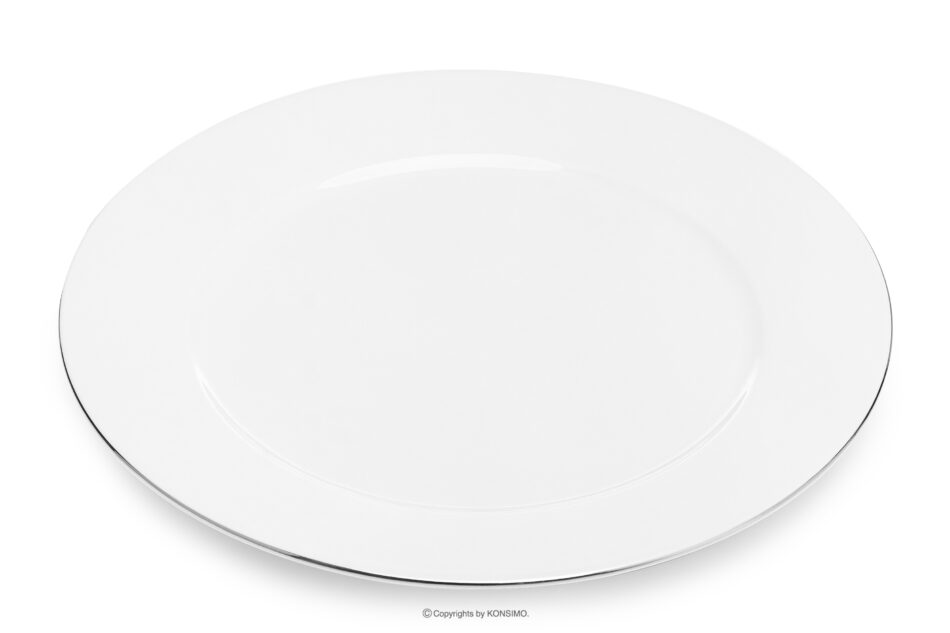 MUSCARI Elegancki talerz obiadowy 6szt. platynowa linia platynowa linia - zdjęcie 2