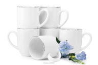 Elegancki kubek 6szt. platynowa linia