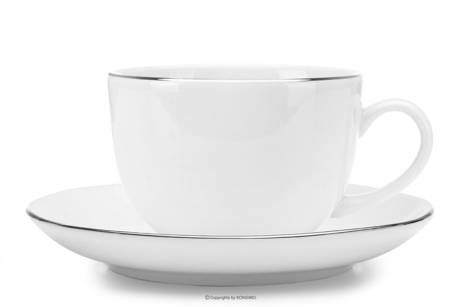 MUSCARI Elegancki zestaw obiadowo-kawowy. 6 os. (30el) platynowa linia platynowa linia - zdjęcie 16