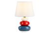 SALU Nowoczesna lampka nocna kolorowa granatowy/czerwony/biały - zdjęcie 3