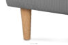 STRALIS Fotel uszak sztruks na drewnianych nóżkach popielaty popielaty - zdjęcie 9
