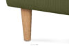 STRALIS Fotel uszak sztruks na drewnianych nóżkach zielony zielony - zdjęcie 9