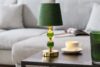 VULGA Elegancka lampa stołowa czarny/złoty 2szt ciemny zielony/złoty - zdjęcie 2
