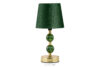 VULGA Elegancka lampa stołowa czarny/złoty 2szt ciemny zielony/złoty - zdjęcie 3