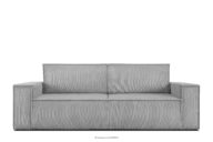 Sofa rozkładana 3 osobowa z pojemnikiem na pościel jasnoszara