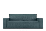 Sofa rozkładana 3 osobowa z pojemnikiem na pościel niebieski
