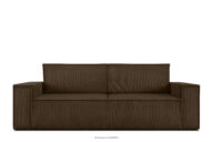 Sofa rozkładana 3 osobowa z pojemnikiem na pościel ciemny brązowy