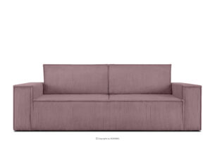 NAPI, https://konsimo.pl/kolekcja/napi/ Sofa rozkładana 3 osobowa z pojemnikiem na pościel jasny fioletowy jasny fioletowy - zdjęcie