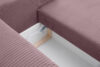 NAPI Sofa rozkładana 3 osobowa z pojemnikiem na pościel jasny fioletowy jasny fioletowy - zdjęcie 12