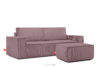 NAPI Sofa rozkładana 3 osobowa z pojemnikiem na pościel jasny fioletowy jasny fioletowy - zdjęcie 16