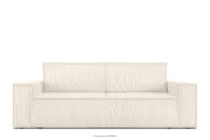 Sofa rozkładana 3 osobowa z pojemnikiem na pościel ecru