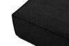 NAPI Duży puf w tkaninie sztruksowej czarny czarny - zdjęcie 4