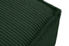 NAPI Duży puf w tkaninie sztruksowej ciemny zielony ciemny zielony - zdjęcie 5