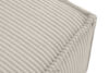 NAPI Duży puf w tkaninie sztruksowej kremeowy kremeowy - zdjęcie 5