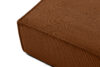 NAPI Duży puf w tkaninie sztruksowej rudy rudy - zdjęcie 4