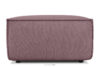 NAPI Duży puf w tkaninie sztruksowej jasny fioletowy jasny fioletowy - zdjęcie 1