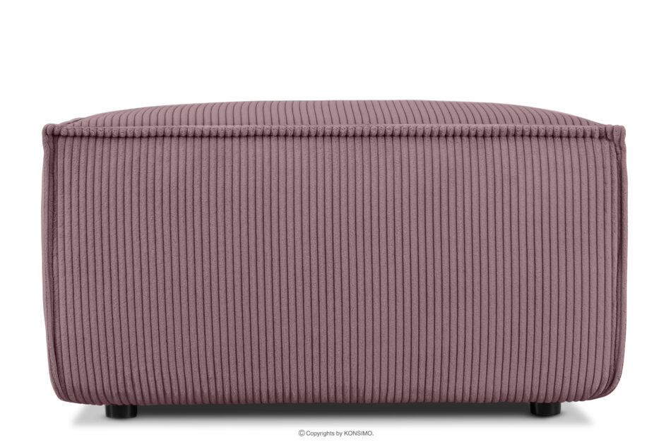 NAPI Duży puf w tkaninie sztruksowej jasny fioletowy jasny fioletowy - zdjęcie 0