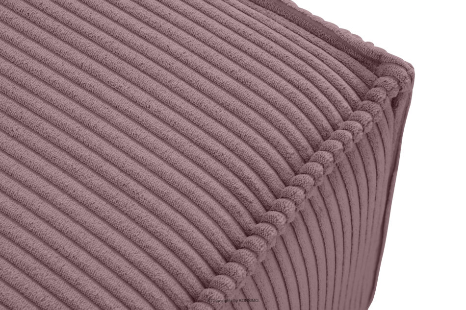 NAPI Duży puf w tkaninie sztruksowej jasny fioletowy jasny fioletowy - zdjęcie 4