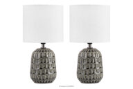 Lampa stołowa boho szary 2szt