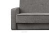 ORIO Rozkładana sofa do salonu w tkaninie plecionej popielata popielaty - zdjęcie 9