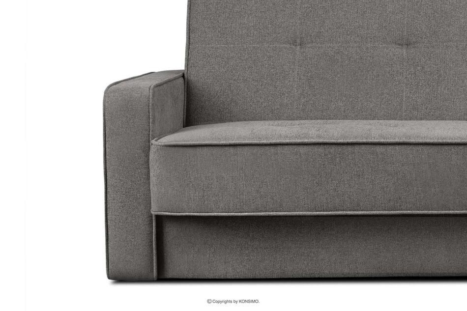 ORIO Rozkładana sofa do salonu w tkaninie plecionej popielata popielaty - zdjęcie 8