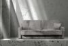 ORIO Rozkładana sofa do salonu w tkaninie plecionej popielata popielaty - zdjęcie 11