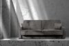 ORIO Rozkładana sofa do salonu w tkaninie plecionej grafitowa grafitowy - zdjęcie 11