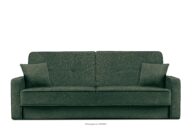 Rozkładana sofa do salonu w tkaninie plecionej morski/beżowy
