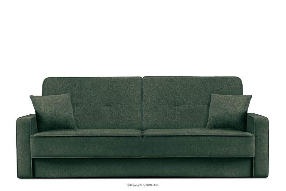 ORIO Rozkładana sofa do salonu w tkaninie plecionej morski/beżowy morski/beżowy - zdjęcie 0