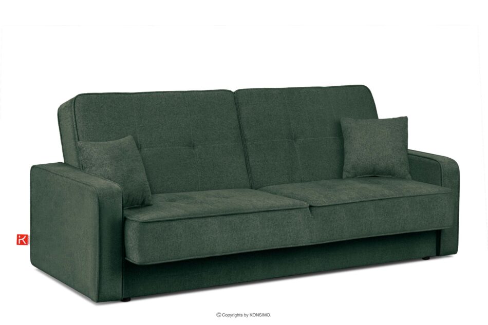 ORIO Rozkładana sofa do salonu w tkaninie plecionej morski/beżowy morski/beżowy - zdjęcie 2