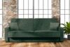 ORIO Rozkładana sofa do salonu w tkaninie plecionej morski/beżowy morski/beżowy - zdjęcie 2