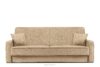 ORIO Rozkładana sofa do salonu w tkaninie plecionej kremowa kremowy - zdjęcie 1
