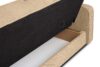 ORIO Rozkładana sofa do salonu w tkaninie plecionej kremowa kremowy - zdjęcie 8