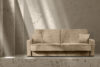 ORIO Rozkładana sofa do salonu w tkaninie plecionej kremowa kremowy - zdjęcie 11