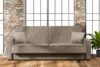 ORIO Rozkładana sofa do salonu w tkaninie plecionej jasnobrązowa jasny brązowy - zdjęcie 2