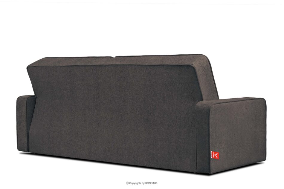 ORIO Rozkładana sofa do salonu w tkaninie plecionej granatowy/brązowy granatowy/brązowy - zdjęcie 4