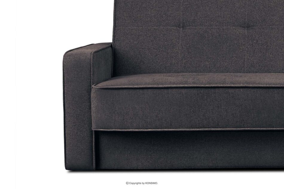 ORIO Rozkładana sofa do salonu w tkaninie plecionej granatowy/brązowy granatowy/brązowy - zdjęcie 8