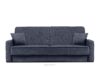 ORIO Rozkładana sofa do salonu w tkaninie plecionej granatowa granatowy - zdjęcie 1