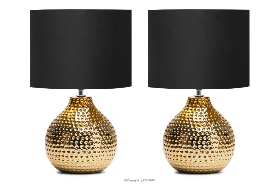 NIPER Elegancka lampka ze złotą podstawą  2szt złoty/czarny - zdjęcie 0