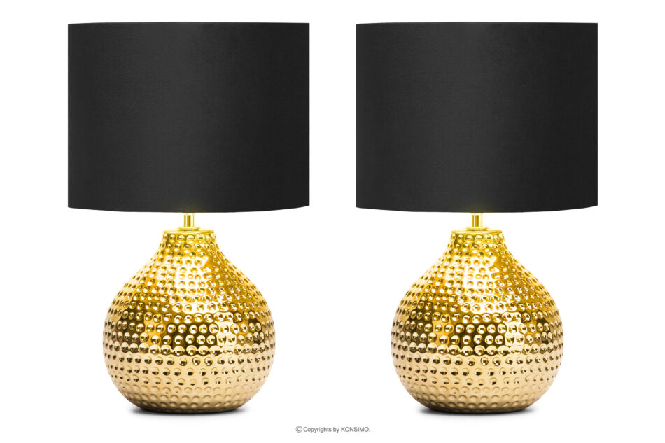 NIPER Elegancka lampka ze złotą podstawą  2szt złoty/czarny - zdjęcie 2