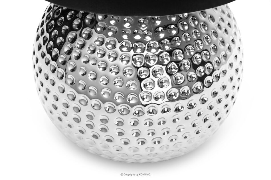 NIPER Elegancka lampka ze srebrną podstawą 2szt srebrny/czarny - zdjęcie 3