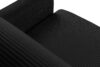 GUSTAVO II Sofa trzyosobowa rozkładana w tkaninie sztruks czarny czarny - zdjęcie 8